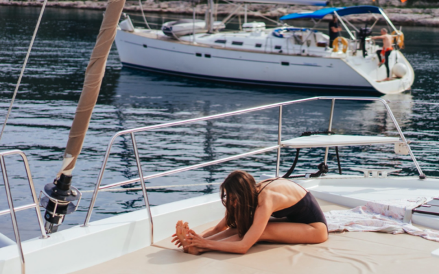 Yoga en el mar
